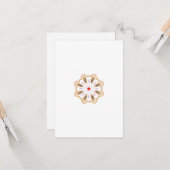 Mandala Blume Art Print | Boho Decor Karte (Vorderseite/Rückseite Beispiel)