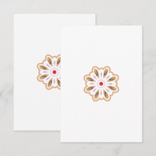 Mandala Blume Art Print | Boho Decor Karte (Vorne/Hinten)