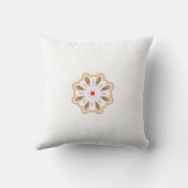 Mandala Blume Art Print | Boho Decor Kissen (Rückseite)