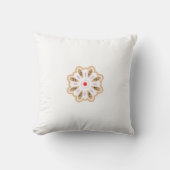 Mandala Blume Art Print | Boho Decor Kissen (Vorderseite)