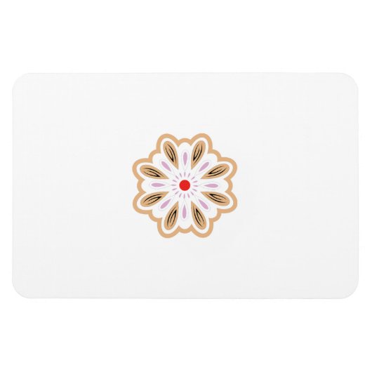 Mandala Blume Art Print | Boho Decor Magnet (Horizontal)