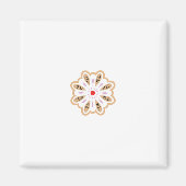 Mandala Blume Art Print | Boho Decor Magnet (Vorne)