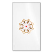 Mandala Blume Art Print | Boho Decor Magnetische Visitenkarte (Vorderseite Vertikal)