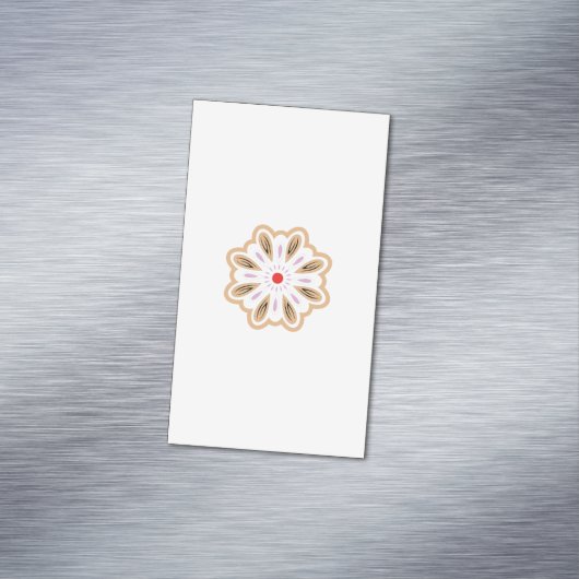 Mandala Blume Art Print | Boho Decor Magnetische Visitenkarte (Beispiel)