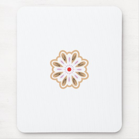 Mandala Blume Art Print | Boho Decor Mousepad (Vorne)