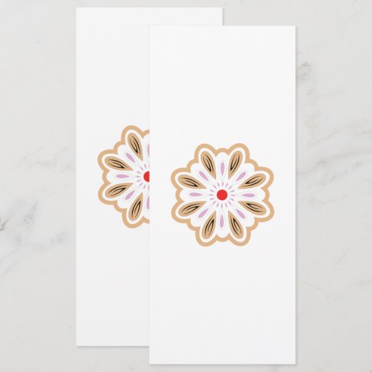 Mandala Blume Art Print | Boho Decor Save The Date (Vorne/Hinten)