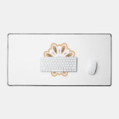 Mandala Blume Art Print | Boho Decor Schreibtischunterlage (Tastatur & Maus)