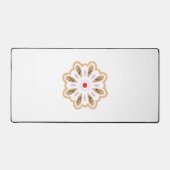 Mandala Blume Art Print | Boho Decor Schreibtischunterlage (Vorderseite)