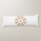 Mandala Blume Art Print | Boho Decor Seitenschläferkissen (Rückseite)