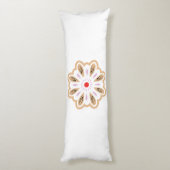 Mandala Blume Art Print | Boho Decor Seitenschläferkissen (Rückseite (Vertikal))