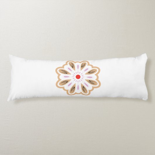 Mandala Blume Art Print | Boho Decor Seitenschläferkissen (Vorderseite)