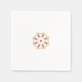 Mandala Blume Art Print | Boho Decor Serviette (Vorderseite)