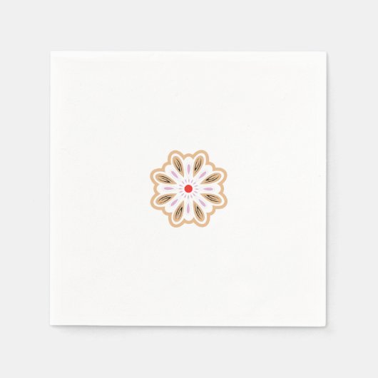 Mandala Blume Art Print | Boho Decor Serviette (Vorderseite)