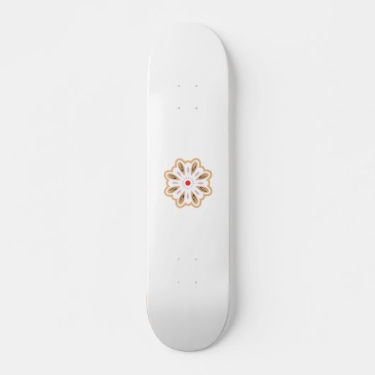 Mandala Blume Art Print | Boho Decor Skateboard (Vorne)