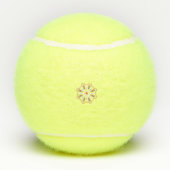 Mandala Blume Art Print | Boho Decor Tennisbälle (Rückseite)