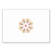 Mandala Blume Art Print | Boho Decor Tischnummer (Rückseite)