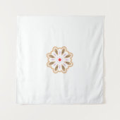 Mandala Blume Art Print | Boho Decor Wandteppich (Vorderseite (Horizontal))