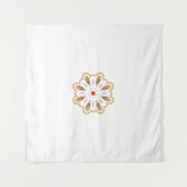Mandala Blume Art Print | Boho Decor Wandteppich (Vorderseite)