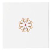 Mandala Blume Art Print | Boho Decor Würfel (Rechts)