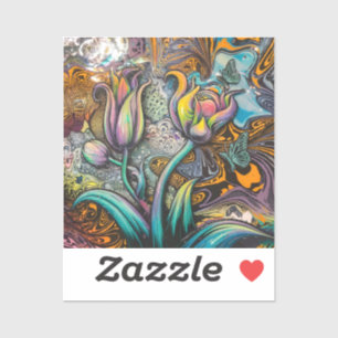 Mandala Blume Aufkleber