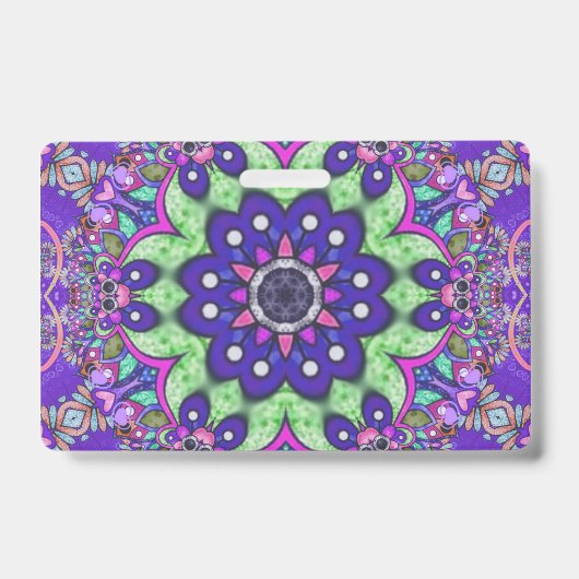 Mandala Blume Ausweis (Vorderseite)