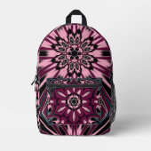 Mandala-Blume Bedruckter Rucksack (Vorderseite)