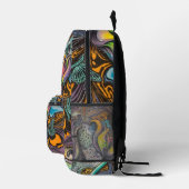 Mandala Blume Bedruckter Rucksack (Rechts)