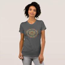 Mandala Blume Blau und Gelb