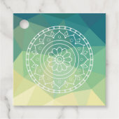 Mandala Blume Boho Ethnic Design Geschenkanhänger (Vorderseite)