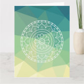 Mandala Blume Boho Ethnic Design Karte (Vorderseite)