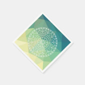 Mandala Blume Boho Inspiration Serviette (Ecke)