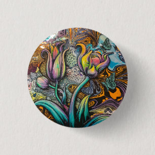Mandala Blume Button