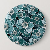 Mandala Blume Button (Vorderseite)