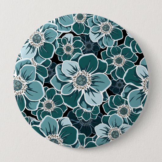 Mandala Blume Button (Vorderseite)