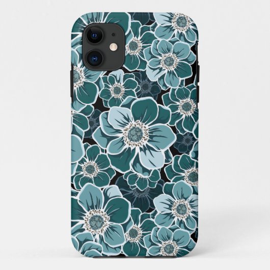Mandala Blume Case-Mate iPhone Hülle (Rückseite)