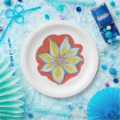 Mandala Blume Custom Paper Teller 9 in (Party)
