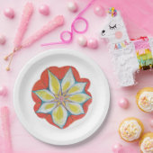 Mandala Blume Custom Paper Teller 9 in (Party)