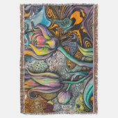 Mandala Blume Decke (Vorderseite Vertikal)