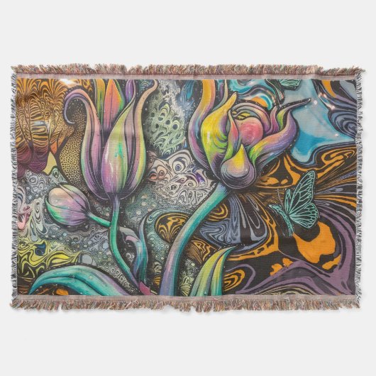 Mandala Blume Decke (Vorderseite)