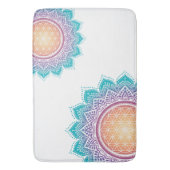 Mandala Blume der Lebenssonne Badematte (Vorderseite Vertikal)