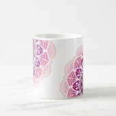 Mandala - Blume des Lebens - Rose Kaffeetasse (Mittel)