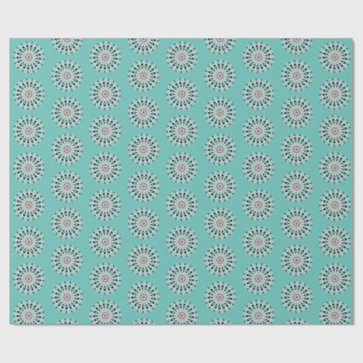 Mandala Blume Design Pattern Geschenkpapier (Flach)