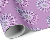 Mandala Blume Design Pattern Geschenkpapier (Rolleneckpunkt)