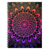 Mandala Blume Design Sketch Art Notizblock (Vorderseite)