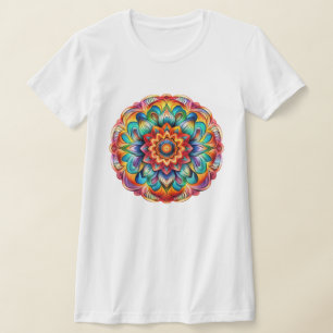 Mandala / Blume Design T-Shirt
