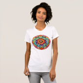Mandala / Blume Design T-Shirt (Vorne ganz)