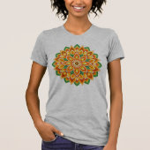 Mandala / Blume Design T-Shirt (Vorderseite)