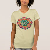 Mandala / Blume Design T-Shirt (Vorderseite)