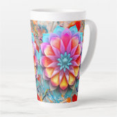 Mandala Blume Design Tasse (Rechte Ecke)