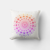 Mandala Blume Design Throw Kissen (Vorderseite)